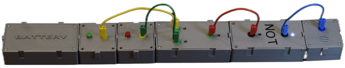 Poartă logică NAND (2 butoane → 1 buzzer)